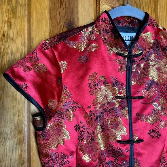 Vintage Robbie Bee Gold Floral Top - Picture 3 of 6